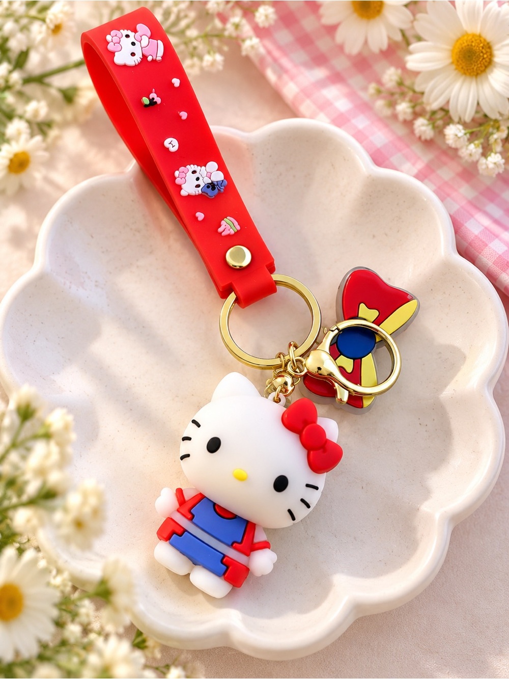Sanrio Hello Kitty Charm Keychain Strap | Cute Bag Accessory NWT